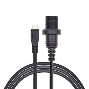 yzNFHK 1m Waterproof Dustproof 480Mbps Micro USB2.0 5Pin Male to Female Extension Data Power Cable Car Panel Mount Design