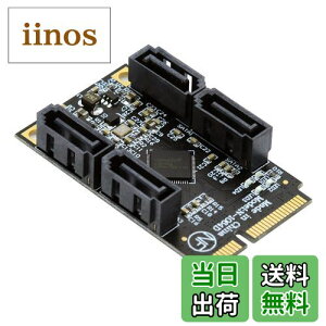 yzNFHK Mini PCI-E PCI Express to SATA 3.0 4|[gA_v^[Ro[^[ 6Gbps n[hhCugJ[h SSDp