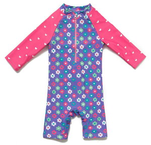 yz xr[  bVK[h UPF50+ UVJbg ̎q s[X 3/4 FFPurple Flower 2ATCYF3-6 Months