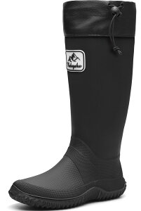 【送料無料】 長靴 折りたたみ レディース 持ち運び 軽量 レインブーツ メンズ レインシューズ 農作業 ロングブーツ ガーデニング 梅雨 台風 園芸 釣り アウトドア 色:908ブラック、サイズ