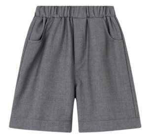 【送料無料】 ショートパンツ キッズ 男の子 ハーフパンツ スクールパンツ 半ズボン フォーマル 制服 ボーイズ スラックス 学生 ウェストゴム 通園通学 100-180 入学式 卒業式 色:グレー、サ