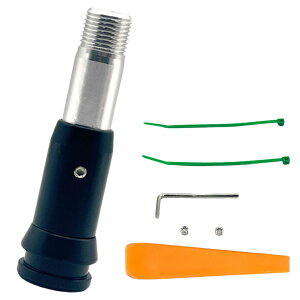 【送料無料】TIGRE BLANC シフトノブ 延長 シフトノブ変換アダプター プッシュ式 AT トラック 軽トラ 等 色:ブラック、サイズ:M18