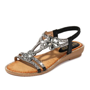 �y���������z[APOSITV] �r�W���[ �T���_�� ���f�B�[�X �t���b�g�q�[�� ���炫�� ���C���X�g�[�� �؂����� ���[�q�[�� �F�F�u���b�N�A�T�C�Y�F23.0 cm