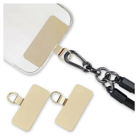 【送料無料】[ALUBES] タグパッチ 薄型 色：ゴールド、サイズ：2点