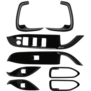 【送料無料】Newkingz ヴォクシー 90 系 ノア 90系 パーツ アクセサリー ドレスアップ 内装 ドアスイッチカバー・インナードアハンドルカバー・フロントエアコンカバー( 色:ドアスイッチカ