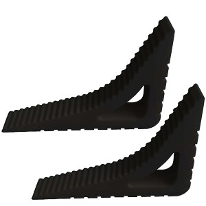 【送料無料】GEJ-Tech ドアストッパー ストッパー 隙間 強力固定 引き戸 スライド ロック 弾力性 ウェッジ 挿入式 スライドドア 色:ブラック,2個