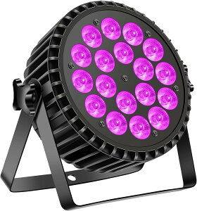 yzZonQoonz 18*10W LED Xe[WCg RGB (ԁA΁A) + UV DJ p[eB[CgPxƖ DMX512 䂨уTEhNXe[W/щÕp[eB[ANeBre