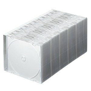 【送料無料】サンワサプライ DVD・CDケース(マットホワイト) FCD-U50MWHN