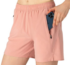 【送料無料】ランニングショートパンツ レディース ハーフパンツ スポーツパンツ ヨガウェア フィットネスウェア カジュアルウェア トレーニング ジム 吸汗速乾 超軽量 UVカット 色:ピン