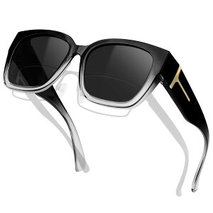 �y���������z[KANASTAL] �I�[�o�[�T���O���X ���K�l�̏ォ��|������ �Ό� UV400 ���O���J�b�g �^�]�p �ނ� �X�|�[�c �����Y �F�F�yA9�z�I�[�o�[�T���O���X�F�N���A+�u���b�N�A�T�C�Y�FL