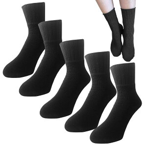 �y���������z[NAKAMAJITA] �ȍ� �p�C�� �C�� ��������~�ߕt�� �ۉ� ���������� 5���Z�b�g ���f�B�[�X �\�b�N�X ���[�� �������� 22-25cm ��[�΍� �F�F�u���b�N×5���A�T�C�Y�F22.0-25.0 cm