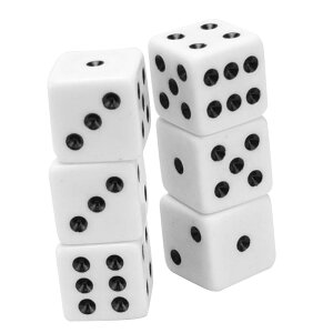 �y���������zwaiseone �f�J���T�C�R�� �_�C�X 6�� 24mm �e�[�u���Q�[�� �����낭 �������� �}�W�b�N �F�F�z���C�g�A�T�C�Y�F24mm×24mm