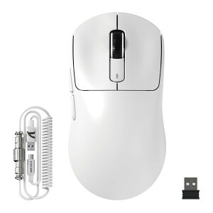 �y���������zMAMBASNAKE×ATTACK SHARK X3 MAX 3���[�h�}�E�X Pixart PAW3950 ���w���Z���T�[ ���}�C�N���X�C�b�` �L��/2.4G����/Bluetooth �_�u���`�����l��BT5.4 42000DPI 750IPS 50G�ő�����x �ꉭ��N���b�N���� 