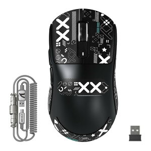 �y���������zMAMBASNAKE×ATTACK SHARK X3 MAX 3���[�h�}�E�X Pixart PAW3950 ���w���Z���T�[ ���}�C�N���X�C�b�` �L��/2.4G����/Bluetooth �_�u���`�����l��BT5.4 42000DPI 750IPS 50G�ő�����x �ꉭ��N���b�N���� 