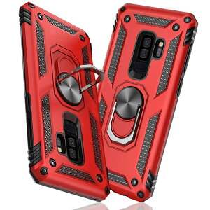 �y���������zTMUJWS Samsung Galaxy S9 �P�[�X �����O �ϏՌ� �Ռ��z�� ���h�~ �S�ʕی� �J�����ی� �X�^���h�t�� TPU+PC�o���p�[ �w��h�~�΍� ��d�\�� 360�x��] �h�o �ԍڃz���_�[�Ή� ���ϖh�~ ��