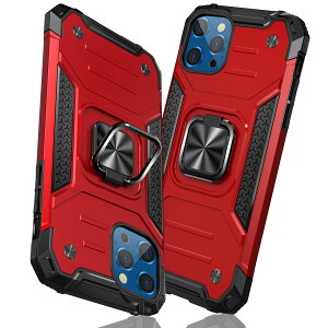 �y���������zTMUJWS iPhone 12 Pro Max �P�[�X �����O �Ռ��z�� �ϏՌ� TPU+PC�o���p�[ ��d�\�� �ČRMIL�K�i �S�ʕی�J�o�[ ����h�~ �ԍڃz���_�[�Ή� �C�菝�h�~ ����~�� �y�� ���^ �A�C�t�H�� 12 