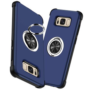 �y���������zTMUJWS Samsung Galaxy S8 Plus �P�[�X/Samsung Galaxy S8+ �P�[�X �����O�t�� �Ռ��z�� �V���R�� ��d�\�� TPU PC �ϋv�� �ČRMIL�K�i �w��h�~ �T���X�� �M�����N�V�[ s8 plus �P�[�X �ϏՌ� �o��