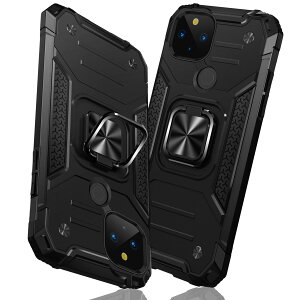 �y���������zTMUJWS Google Pixel 5A �P�[�X �����O �Ռ��z�� �ϏՌ� TPU+PC�o���p�[ ��d�\�� �ČRMIL�K�i �S�ʕی�J�o�[ ����h�~ �ԍڃz���_�[�Ή� �C�菝�h�~ ����~�� �y�� ���^ �O�[�O�� �s�N