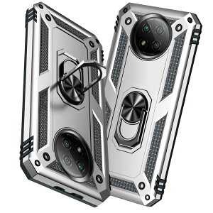 �y���������zTMUJWS Redmi Note 9T 5G �P�[�X �����O�t�� �ϏՌ� �Ռ��z�� ���h�~ �S�ʕی� �J�����ی� �X�^���h�t�� TPU+PC�o���p�[ �w��h�~�΍� �V���I�~ ���b�h�~�[ �m�[�g9t 5g �P�[�X ��d�\�� 36