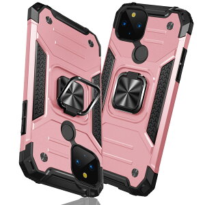 �y���������zTMUJWS Google Pixel 5A �P�[�X �����O �Ռ��z�� �ϏՌ� TPU+PC�o���p�[ ��d�\�� �ČRMIL�K�i �S�ʕی�J�o�[ ����h�~ �ԍڃz���_�[�Ή� �C�菝�h�~ ����~�� �y�� ���^ �O�[�O�� �s�N