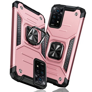 �y���������zTMUJWS Redmi Note 11 Pro 5G �P�[�X �����O �Ռ��z�� �ϏՌ� TPU+PC�o���p�[ ��d�\�� �ČRMIL�K�i �S�ʕی�J�o�[ ����h�~ �ԍڃz���_�[�Ή� �C�菝�h�~ ����~�� �y�� ���^ ���b�h�~�[ 