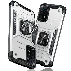 �y���������zTMUJWS Redmi Note 11 Pro 5G �P�[�X �����O �Ռ��z�� �ϏՌ� TPU+PC�o���p�[ ��d�\�� �ČRMIL�K�i �S�ʕی�J�o�[ ����h�~ �ԍڃz���_�[�Ή� �C�菝�h�~ ����~�� �y�� ���^ ���b�h�~�[ 