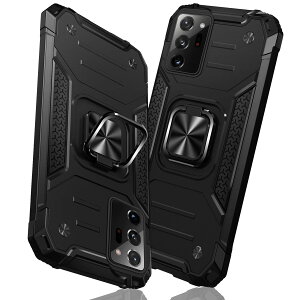 �y���������zTMUJWS Galaxy Note20 Ultra �P�[�X �����O �Ռ��z�� �ϏՌ� TPU+PC�o���p�[ ��d�\�� �ČRMIL�K�i �S�ʕی�J�o�[ ����h�~ �ԍڃz���_�[�Ή� �C�菝�h�~ ����~�� �y�� ���^ �T���X�� �M