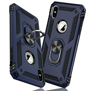 �y���������ziPhone XS Max �P�[�X�����O �ϏՌ� �Ռ��z�� ���h�~ �S�ʕی� �J�����ی� �X�^���h�t�� TPU+PC�o���p�[ �w��h�~�΍� ��d�\�� 360�x��] �h�o �ԍڃz���_�[�Ή� ���ϖh�~ �ČRMIL�K�i