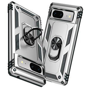 �y���������zTMUJWS Google Pixel 8 �P�[�X �����O �ϏՌ� �Ռ��z�� ���h�~ �S�ʕی� �J�����ی� �X�^���h�t�� TPU+PC�o���p�[ �w��h�~�΍� �O�[�O���s�N�Z��8 �P�[�X 6.2�C���` ��d�\�� 360�x��] 