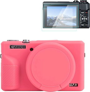 �y���������zRieibi �J�����P�[�X Canon G7X Mark III�f�W�^���J�����p�P�[�X G7X Mark III�A�N�Z�T���[ �X�N���[���v���e�N�^�[ �V���R�[���P�[�X �L���m��G7X3�ی�J�o�[�ƃX�N���[���ی�t�B���� 