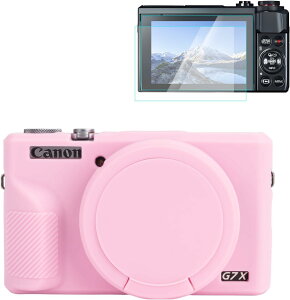 �y���������zRieibi �J�����P�[�X Canon G7X Mark III�f�W�^���J�����p�P�[�X G7X Mark III�A�N�Z�T���[ �X�N���[���v���e�N�^�[ �V���R�[���P�[�X �L���m��G7X3�ی�J�o�[�ƃX�N���[���ی�t�B���� 