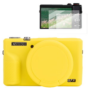 �y���������zRieibi �J�����P�[�X Canon G7X Mark III�f�W�^���J�����p�P�[�X G7X Mark III�A�N�Z�T���[ �X�N���[���v���e�N�^�[ �V���R�[���P�[�X �L���m��G7X3�ی�J�o�[�ƃX�N���[���ی�t�B���� 