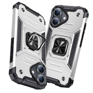 �y���������ziPhone 16 Plus �p�P�[�X �����O �Ռ��z�� �ϏՌ� TPU+PC�o���p�[ ��d�\�� �ČRMIL�K�i �S�ʕی�J�o�[ ����h�~ �ԍڃz���_�[�Ή� �C�菝�h�~ ����~�� �y�� ���^ �A�C�t�H�� 16 plus 