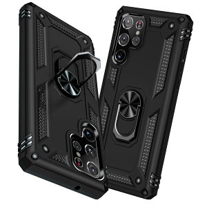 �y���������zTMUJWS Galaxy S25 Ultra �p�P�[�X �����O �ϏՌ� �Ռ��z�� ���h�~ �S�ʕی� �J�����ی� �X�^���h�t�� TPU+PC�o���p�[ �w��h�~�΍� ��d�\�� 360�x��] �h�o �T���X�� �M�����N�V�[ s25 �E