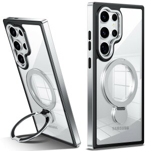 �y���������zTMUJWS Galaxy S24 Ultra �p�P�[�X SC-52E SCG26 �P�[�X Magnetic�Ή� 360°��]�X�^���h �c�����Ή� ���C�����X�[�d�Ή� �M�����N�V�[ s24 ultra�P�[�X �ČRMIL�K�i �ϏՌ� �ϋv�� �ω��� ���� 6.8 