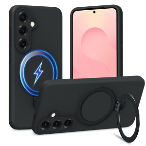 �y���������zTMUJWS Galaxy S25 �p�P�[�XMagnetic�Ή� �X�^���h�@�\ �}�O�l�b�g���� �B���X�^���h �t�̃V���R�[���J�o�[ �T���X�� �M�����N�V�[ s25�p�P�[�X �n�[�h �ϏՌ� �Ռ��z�� �����Y�ی� ��