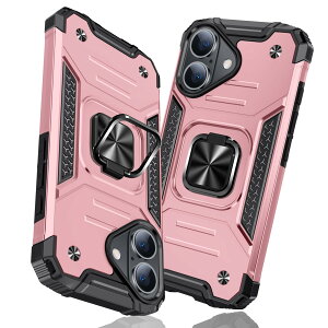 �y���������ziPhone 16 Plus �p�P�[�X �����O �Ռ��z�� �ϏՌ� TPU+PC�o���p�[ ��d�\�� �ČRMIL�K�i �S�ʕی�J�o�[ ����h�~ �ԍڃz���_�[�Ή� �C�菝�h�~ ����~�� �y�� ���^ �A�C�t�H�� 16 plus 