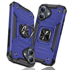 �y���������ziPhone 16 Plus �p�P�[�X �����O �Ռ��z�� �ϏՌ� TPU+PC�o���p�[ ��d�\�� �ČRMIL�K�i �S�ʕی�J�o�[ ����h�~ �ԍڃz���_�[�Ή� �C�菝�h�~ ����~�� �y�� ���^ �A�C�t�H�� 16 plus 