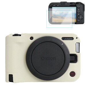 �y���������zRieibi Canon EOS R50 V�J�����p�V���R���P�[�X �X�N���[���v���e�N�^�[2���t�� �F�F�I�t�z���C�g