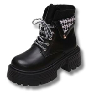 �y���������z[ALVEIN] ���� ���f�B�[�X ���N�� ���[�X�A�b�v �璹�i�q �V���[�g�u�[�c �҂ݏグ �����₷�� �J�W���A�� �n�C�J�b�g �F�F�u���b�N�A�T�C�Y�F23.0 cm