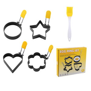 �y���������zfyetemon�m���X�e�B�b�N���Ă��^ 4�Z�b�g 4��̌`��i�ی^�E���^�E�Ԍ^�E�n�[�g�^�j�ڋʏĂ������O �t���C�G�b�O���[���h �L�b�`���p�� �F�F�u���b�N�A�T�C�Y�F�t���[�T�C�Y