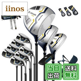 【送料無料】Giantex ゴルフクラブセット メンズ クラブ11本 Rフレックス 右利き キャディバッグ付き フードカバー付き クラブのヘッドカバー3本付き 初心者 フルセット ゴルフ体験の向上 色：ブルー