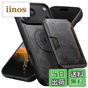 �y���������zJCGOOD iPhone 17/17Pro/17ProMax/17Air �P�[�X MagSafe ���C�����X�[�d �Ή� �w�ʃJ�[�h�P�[�X�t�� ������ �}�O�Z�[�t�Ή� �J�[�h���[ ���߉\�ȃX�^���h�@�\ ���O���\ ���C�z���J�o�[