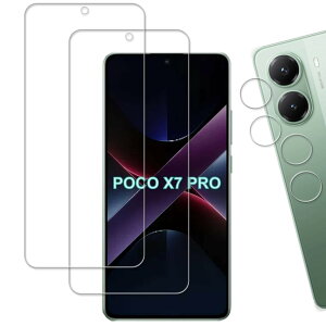 �y���������zHUAKE ���Y�Ɏq�f�ސ� �Ή� Xiaomi POCO X7 PRO �p �K���X�t�B���� �J�����t�B���� ���� �K���X �d�x9H �t�� �ی� �t�B���� �����Y�J�o�[�y2���{2���z �T�C�Y�F22Xiaomi POCO X7 PRO
