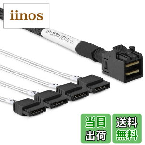 �y���������z���� Mini SAS �F�FSFF-8643 to 4x SATA(11#:�X�g���[�g)�A�T�C�Y�F1m