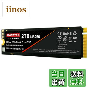�y���������zMonster Storage NVMe SSD PCIe Gen 4x4 PS5�m�F�ς� M.2 Type 2280 ���� SSD 3D TLC �������K�i ���[�J�[5�N �F�F�u���b�N�A�T�C�Y�F2TB