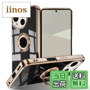 �y���������zLuFiYa �P�[�X �����O�t�� �J�o�[ TPU�f�� �X�^���h�@ �X�}�z�P�[�X �y�� �ϏՌ� ���� �C�菝�h�~ �����h�~ �ԍڃz���_�[ 360°��] �P�[�X �F�F�u���b�N�A�T�C�Y�FAQUOS R10 5G