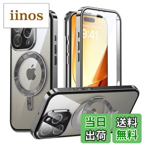 �y���������ziPhone 16 Pro Max �p ���� MagSafe�Ή� �P�[�X �A�C�t�H��16�v���}�b�N�X �A���~�o���p�[ 360°��]�X�^���h Uovon �X�}�z�P�[�X �A�C�z��16�v���}�b�N�X �S�ʕی� �J�o�[ �J���������Y��