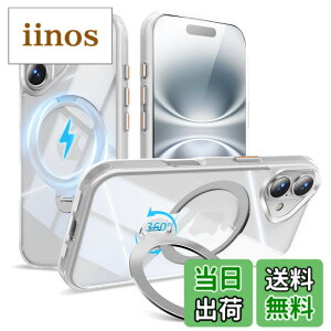 �y���������zMagSafe�Ή� �P�[�X�y ���C�����X�[�d�A�c�����Ή��A�B�����[���X�^���h�A�}�O�l�b�g���ځA�ϏՌ��A�S�ʕی�z �F�F�z���C�g�A�T�C�Y�FiPhone 16Plus �p