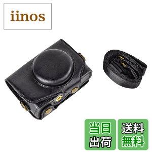 �y���������zkinokoo Canon PowerShot SX720 HS / SX730 / SX740 �p�J�����P�[�X PU���U�[ �S�ʕی�^ �O�r���t�� �V�����_�[�X�g���b�v�t�� �W���N���X�t�� �F�F�u���b�NA